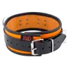 The Red Collier en cuir 3 Anneaux D Orange-Noir